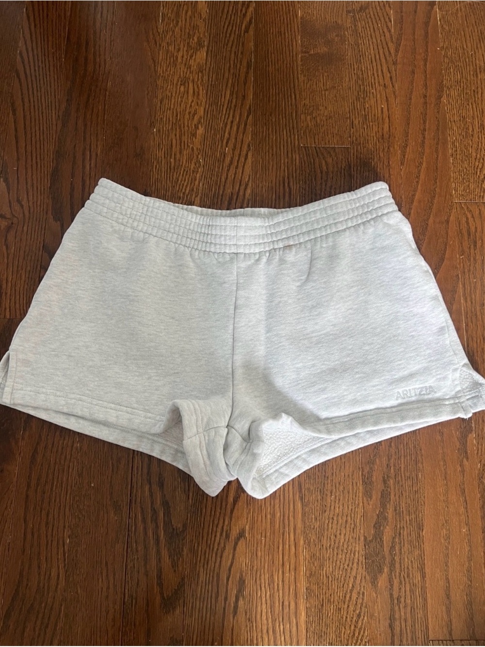 Aritzia Sweat shorts in heather chrome